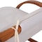 Deko Living Outdoor Cedar Wood Patio Lounge Daybed w/ White Textilene Fabric & Canopy COP20205WHT - alternate 7